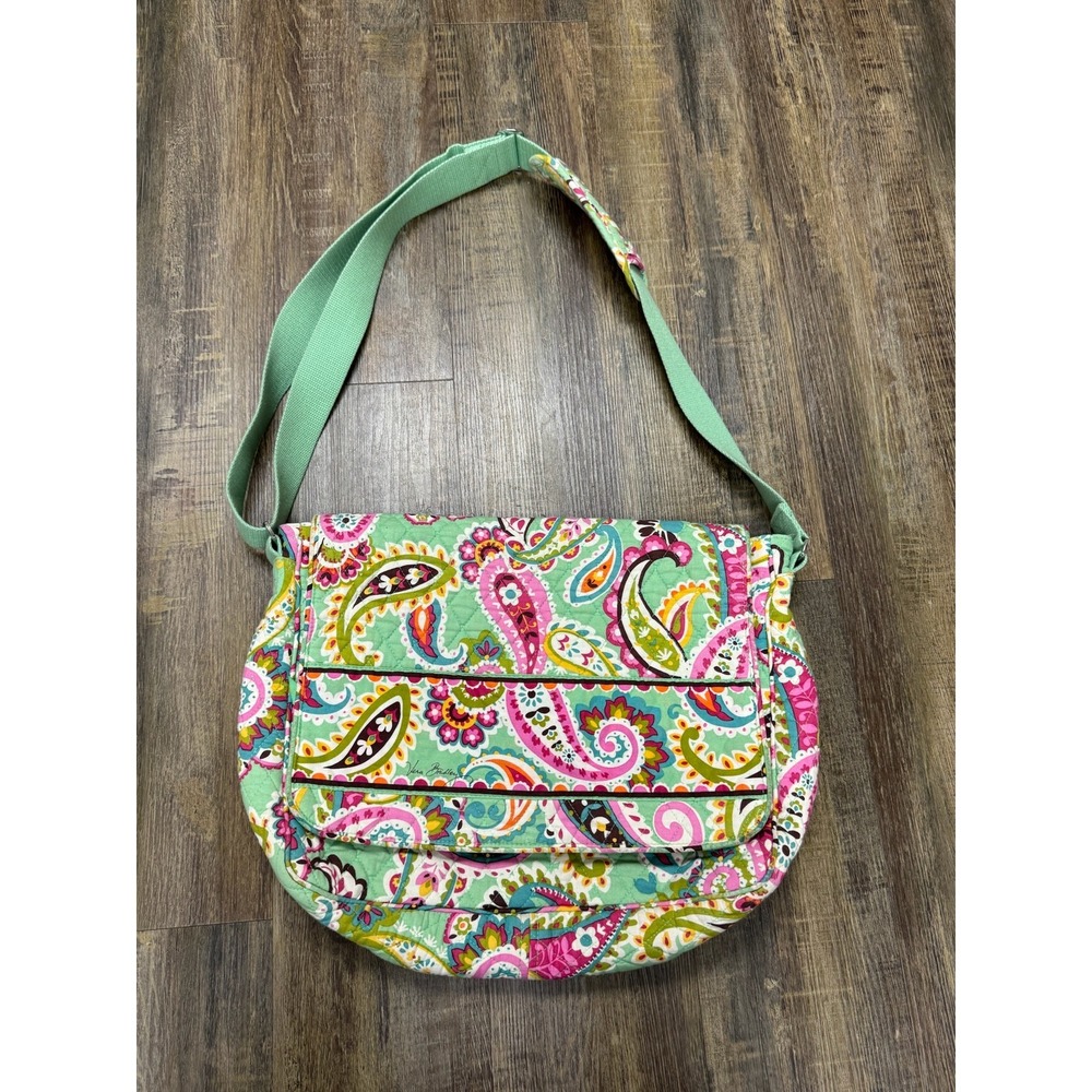 Vera Bradley Messenger Bag for Tutti Frutti Multicolor Floral Quilted Cotton
